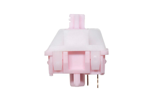 QTUO Strawberry Cake Switch Linear Switch MX Stem for Gaming Mechanical Keyboard Pre Lubed Q1 PO3 37g 42g Long Spring
