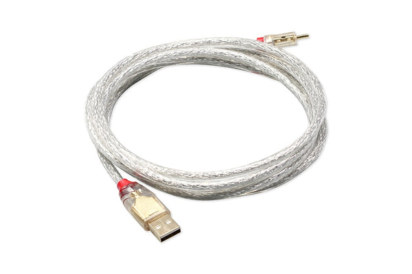 LINDY type c Cable for Mechanical Keyboard Silver Brown Cable Straight cable gold plating usb a to usb c soft Long wire 2m