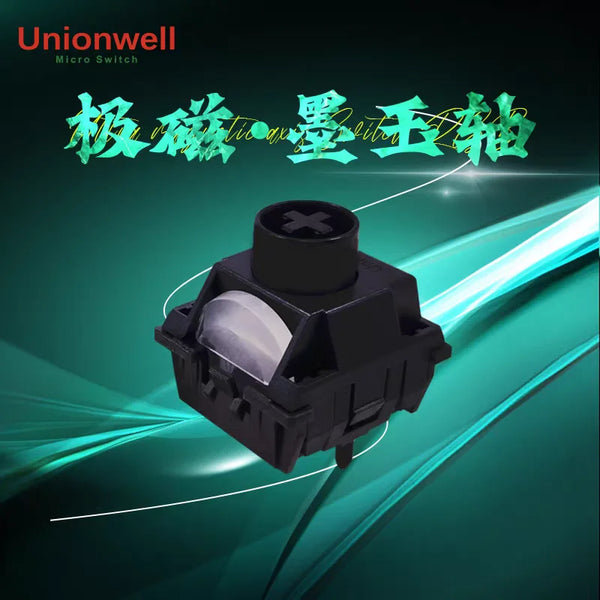 Unionwell Dark Jade Magnetic Switch Ink Jade Switch RGB Linear for Magnetic mechanical keyboard Pre Lubed Long Spring POM