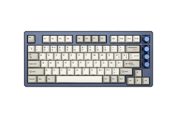 MXRSKEY Cherry Profile Retro Cyrillic Dye Subbed Keycap Set PBT Russian for keyboard 87 tkl 104 ansi xd64 bm60 xd68 BM87 BM65