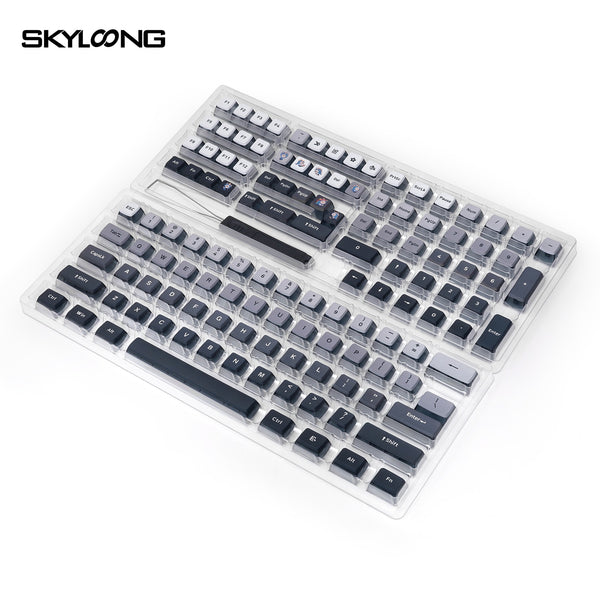 Skyloong Doubleshots and Dye Subbed Back Lit Jelly Keycap Set for keyboard GK7 Bm60 CSTC75 poker 87 tkl 104 Neon Pink Blush