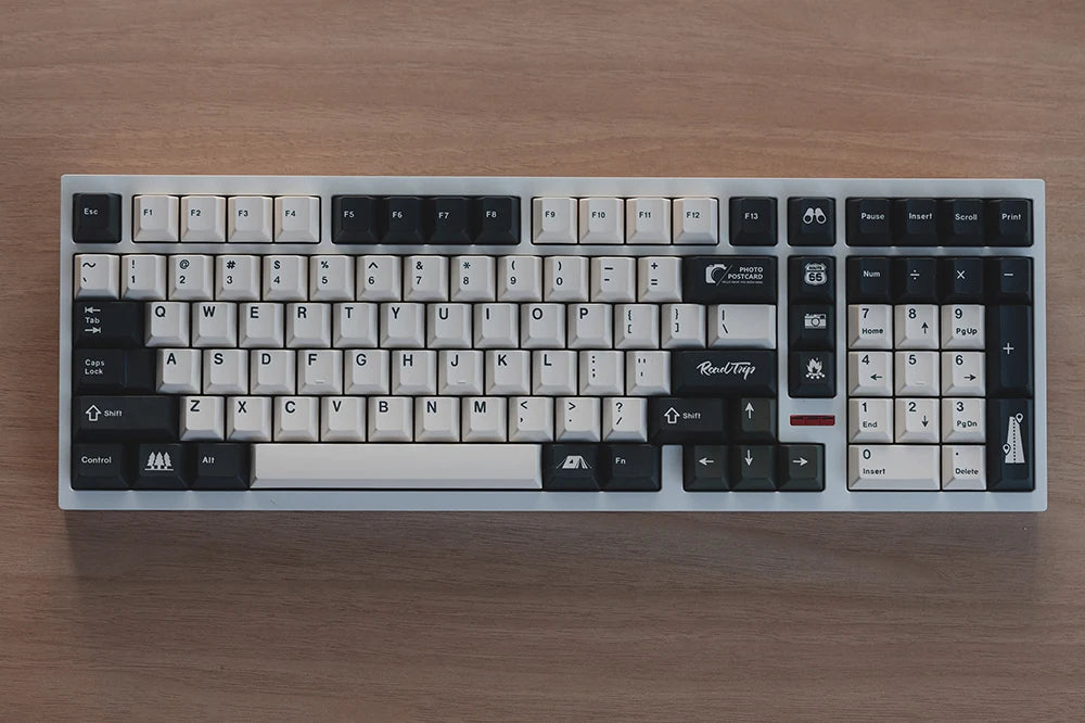 TUT Road Trip Dye Sub Keycap Set thick PBT Cherry Profile for keyboard ...