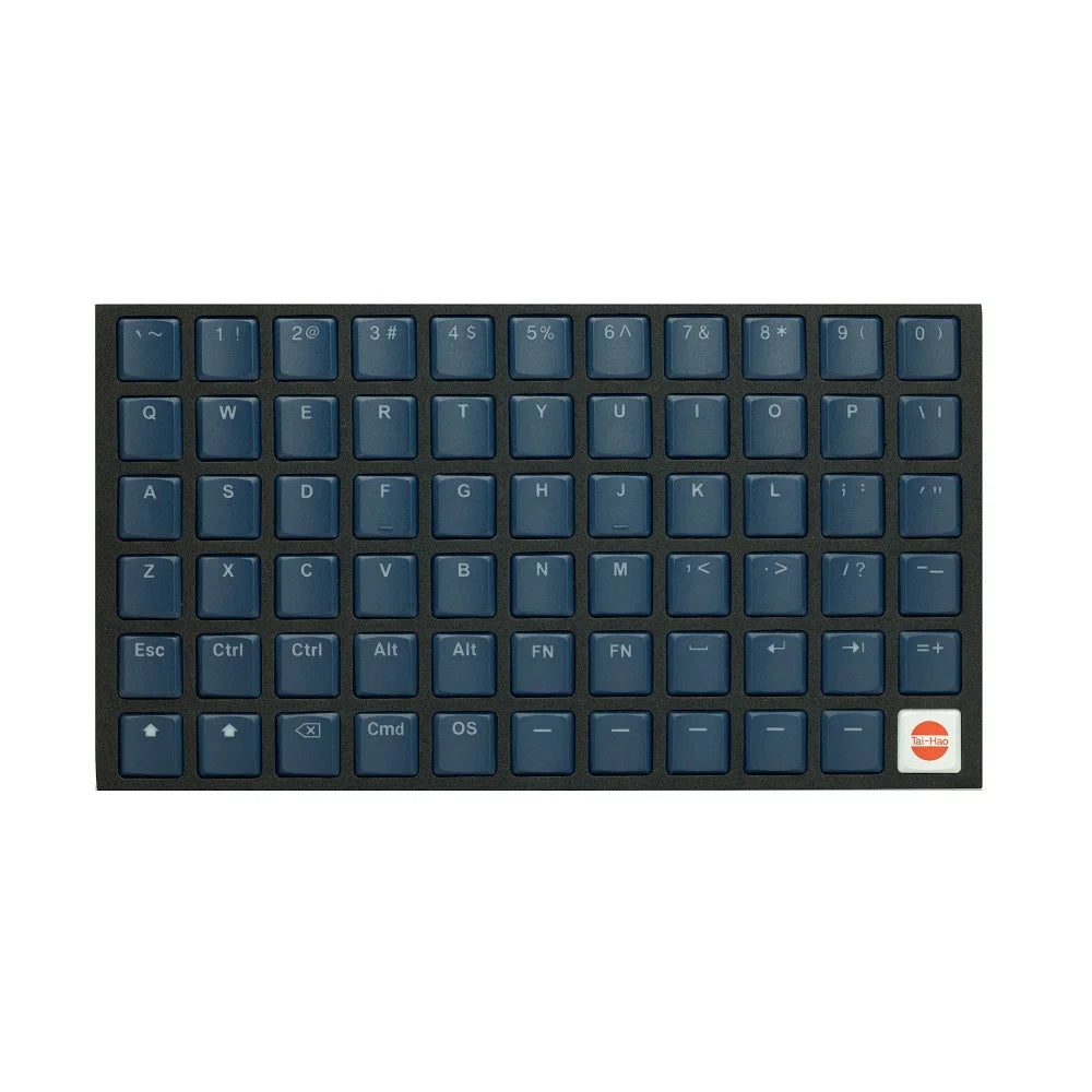Taihao THT Navy Blue Keycap Thins Low Profile Keycaps For Gaming Mecha ...