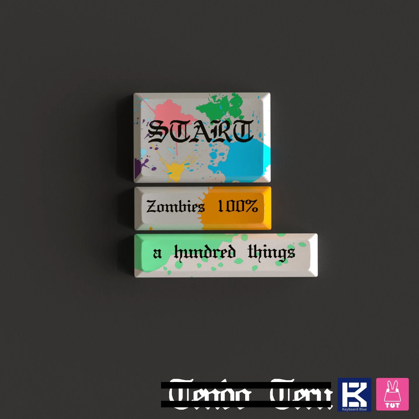 ZOM 100 Cherry Profile Zombie 100 Dye Sub Keycap Set thick PBT for ZOM 100 Cherry Profile Zombie 100 Dye Sub Keycap Set thick PBT for