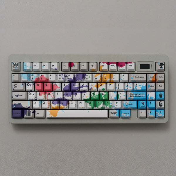 ZOM 100 Cherry Profile Zombie 100 Dye Sub Keycap Set thick PBT for keyboard 87 tkl 104 ansi xd64 bm60 xd68 xd84 BM87 BM65 Grey