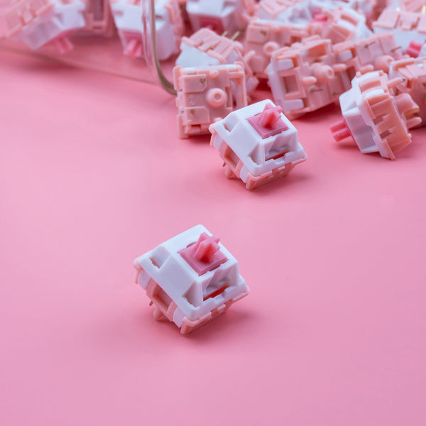 Zuoce Marshmallow R1x Switch Linear Switch 37g 42g for Gaming Mechanical Keyboard Factory Pre Lubed PA66 UPE Long Spring