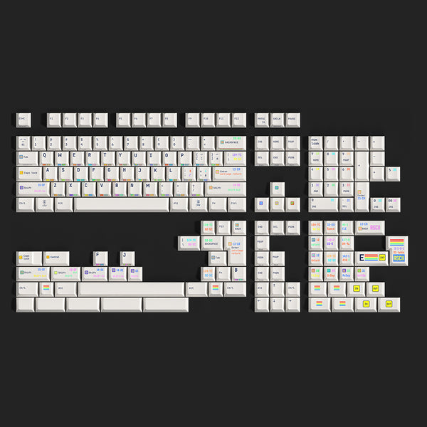 Eleworks Cherry Profile ASCII Dye Subbed Keycap Set thick PBT for keyboard 87 tkl 104 ansi xd64 bm60 xd68 xd84 BM87 BM65