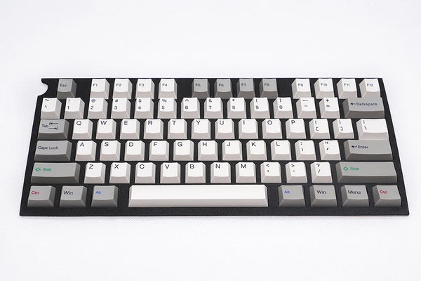 taihao Retro ABS double shot keycaps for diy gaming mechanical keyboard oem profile White ISO 1.75u shift