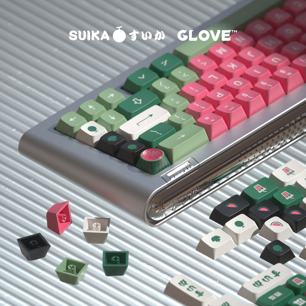 [CLOSED][GB] GLOVE Suika theme WDA PBT keycaps WDA profile watermelon pad printing paint-coat