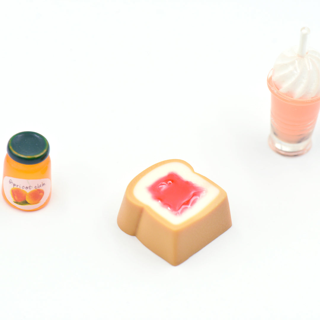 [CLOSED][GB] LOBU CAP Novelty Breakfast toast resin artisan keycap MX ...
