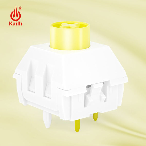 Kailh Fried Egg V2 Switch RGB SMD Linear 60g Switches For Mechanical keyboard mx stem 5pin pom Self lubricating Yellow