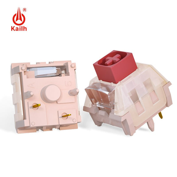 Kailh Red Bean Pudding Switch for Mechanical Keyboard Light Guide Post Switch Linear 45g 80m Waterproof