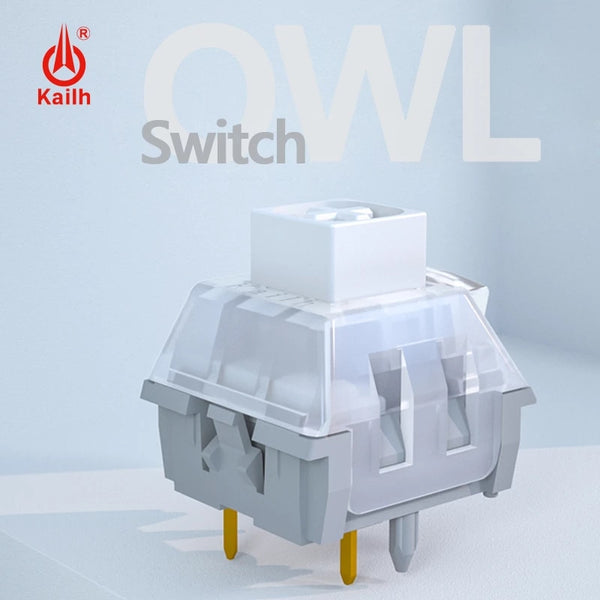 Kailh White Owl V2 Switch RGB SMD Clicky 70g Switches For Mechanical keyboard mx stem 5pin White Grey