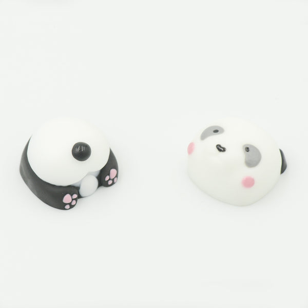 Coolkit Novelty baby Panda resin keycap hand painted DIY MX stem