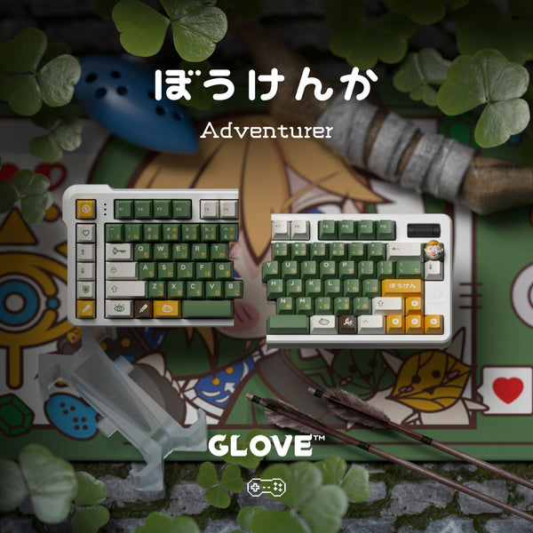 [CLOSED][GB] GLOVE x Domikey Adventurer 冒険家 doubleshot tripleshot Cherry profile Keycaps and resin novelty
