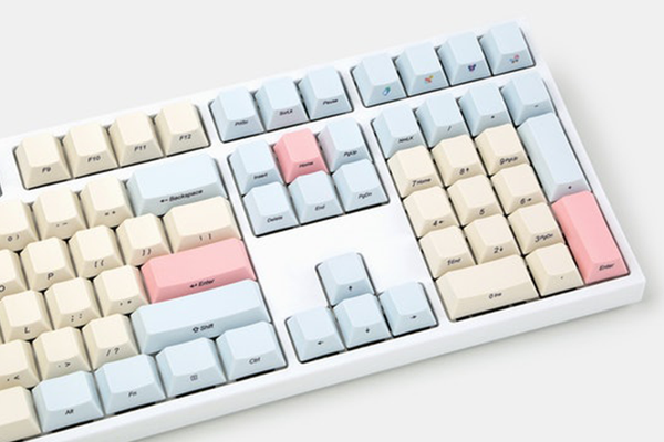 Cherry profile Dye Sub Front Print Keycap Set thick PBT baby dream beige light blue red colorway gh60 xd64 xd84 xd96 tada68