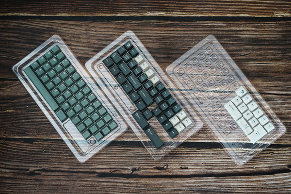 [GBEXTRA] Domikey X iNKY Silent Forest Cherry Profile  keycaps and mousepad ABS doubleshot tripleshot MX stem