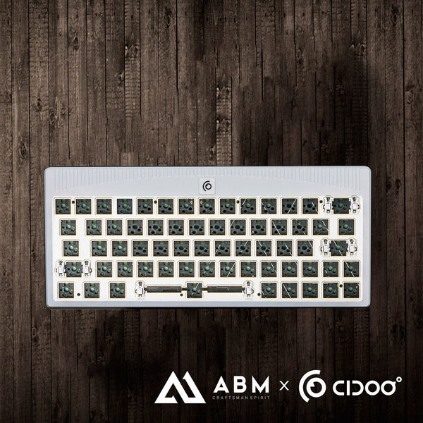ABM64 Anodized Aluminum Mechanical Keyboard Kit 60% Hot Swappable Switch Bluetooth 5.0 2.4G Cable Mode RGB Led Type c
