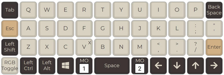 bm40 rgb 40% hot swap Custom Mechanical Keyboard PCB qmk underglow typ ...