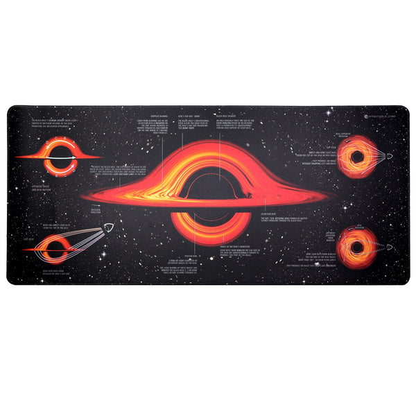 Black Hole Mechanical keyboard Mousepad Deskmat 900 400 4mm Stitched Edges Rubber High Quality Water Drop The Three Body