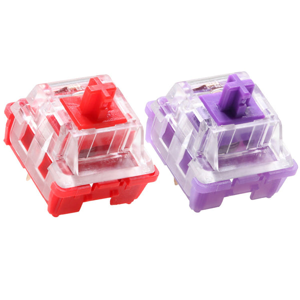 CIY EVO Switch Evolution Linear Tactile 55g 60g mx stem switch for mechanical keyboard 50m Factory Lubed PC Nylon POK Red Purple