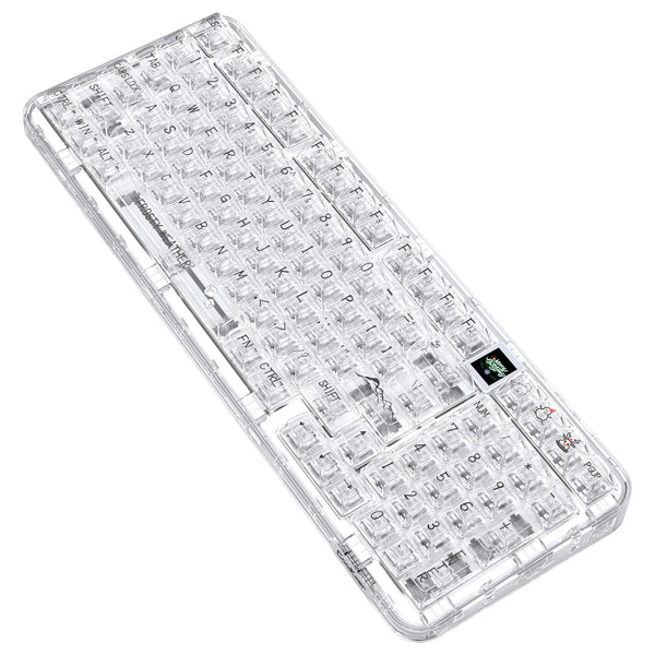 CoolKiller CK98 Polar Bear Wireless Mechanical Keyboard Transparent Case Keycap Gasket 2.4g Bluetooth Hot Swappable PCB WIN MAC