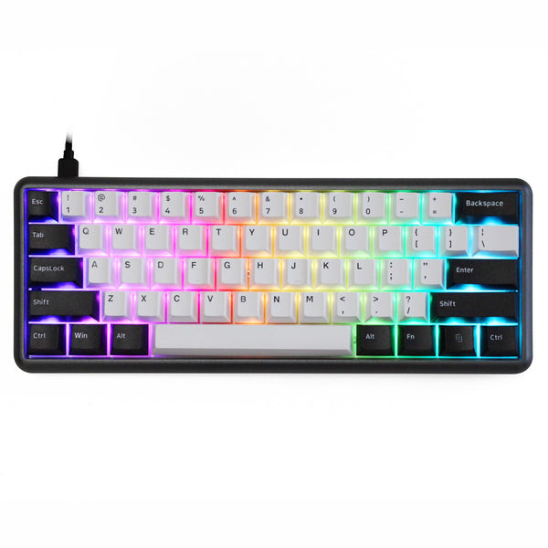 DOPOKEY 61 Mechanical Keyboard 61 key 60% PCB CNC CASE hot swappable switch support lighting effects with RGB switch led type c