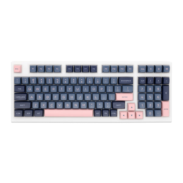 Deep Space Blue Pink GK5 Profile Doubleshots Keycap Set PBT for keyboard poker 87 tkl 104 ansi xd64 bm60 xd68 BM87 BM65