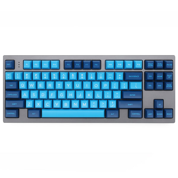 Domikey SA abs doubleshot keycap set Blue Wave SA for mx stem keyboard poker 87 104 gh60 xd64 xd68 xd84 xd87 bm60 bm65 bm68