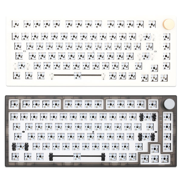 Feker IK75 Pro 3 Mode Wireless 75% Gasket Mechanical Keyboard kit hot swappable switch lighting effects RGB led type c 2.4G BT