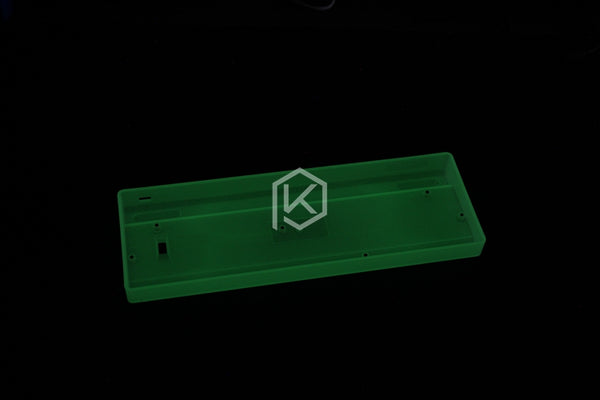 gh60 luminous case clear case white/black case for xd60 xd64 poker poker2 poker3 - KPrepublic