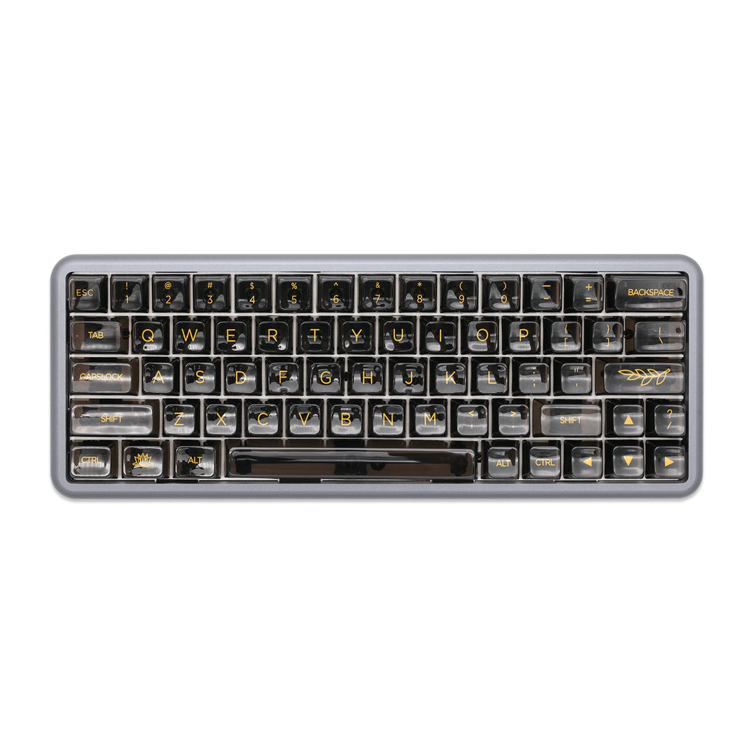 GKs MDA Silk Screen Tech Keycap Set thick Transparent ABS for keyboard ...