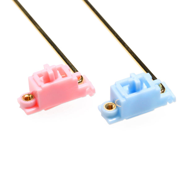 GKs Gold coated Pcb screw in Stabilizer pink blue mechanical keyboard