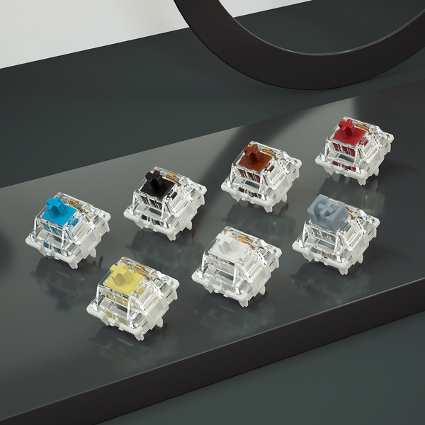 Gateron Pro V2 2.0 Custom Switch 3pin RGB linear Tactile White Yellow Red Silver Brown Switch for mechanical keyboard Pre Lubed