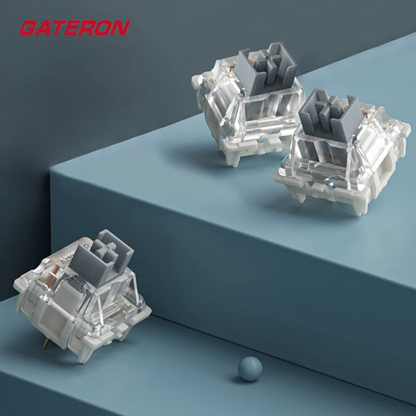 Gateron Silver Pro Switch Linear Dust-proof Single Two-Stage Spring For Mechanical Keyboard Factory pre-lubed 45g 3pin