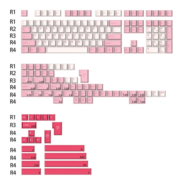 Ghost Judges GJ Sakura Matsuri Festival Cherry PBT Doubleshot keycap for mx keyboard 60 65 87 104 xd64 xd68 bm60 bm65 Pink