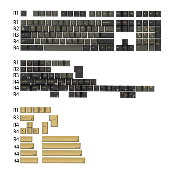Ghost Judges GJ Shimmer Dim Light Colorway Cherry PBT Doubleshot keycap for mx keyboard 60 65 87 104 gh60 xd64 xd68 bm60 bm65