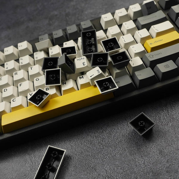 Ghost Judges Industrial Style Cherry PBT Doubleshot keycap for mx keyboard 60 65 87 104 bm60 bm65 similar with Heavy Industry