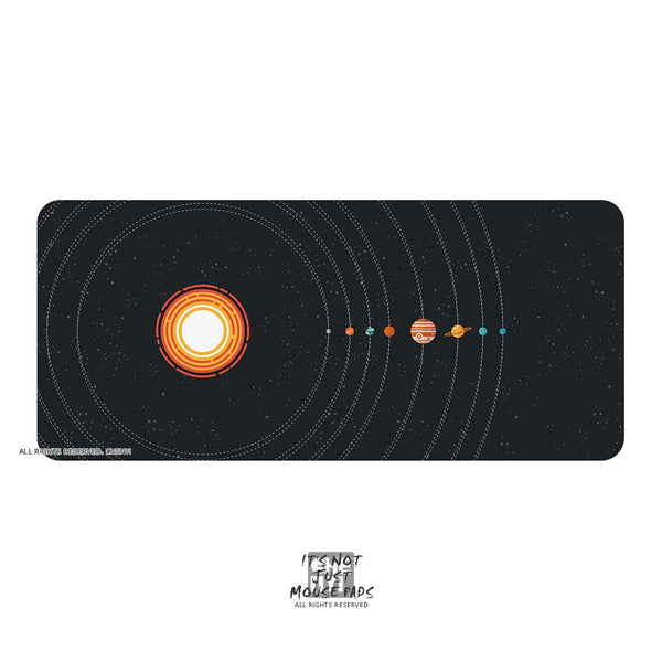 Mousepad Solar System Planet 900 400 4mm Stitched Edges /Rubber High quality soft outer space Universe SUN