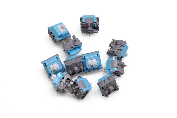 LCET Grace Switch RGB Linear 50g Switches For Mechanical keyboard mx stem 5pin Blue Grey body white stem