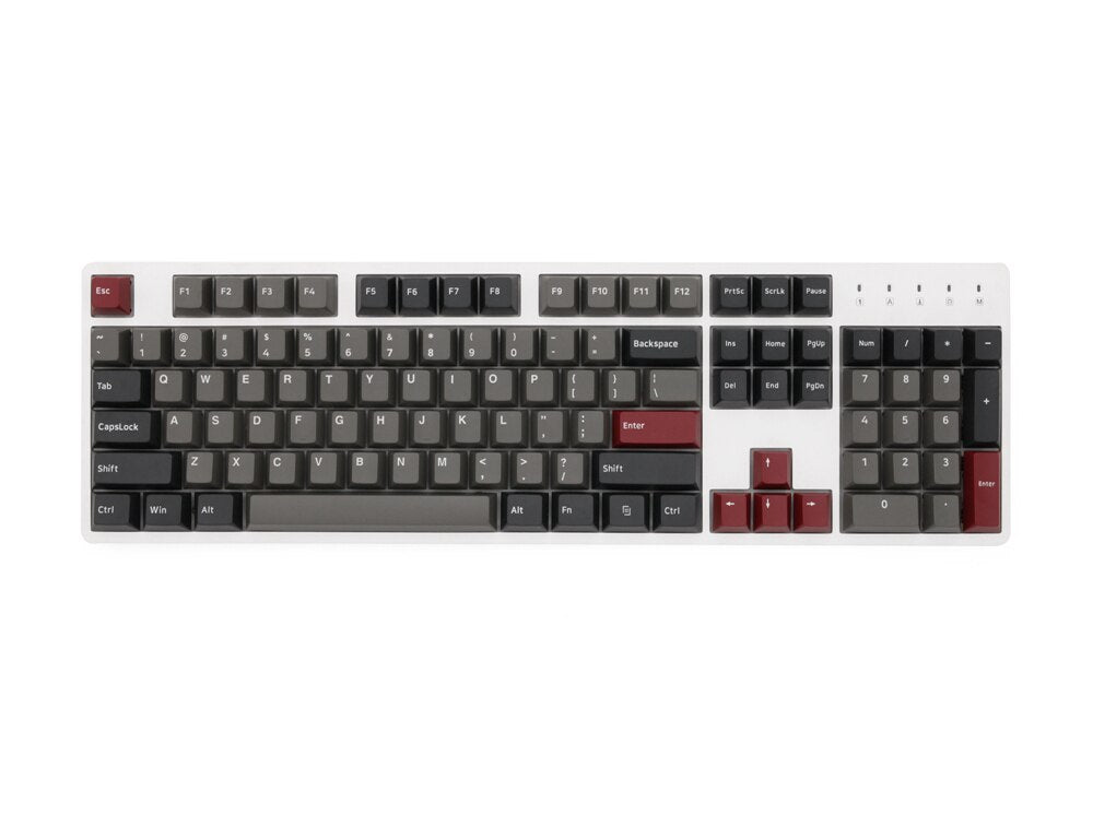 Cherry Profile Double-Shot PBT Full Set Keycaps - Dolch Red, Gray Whit –  Keychron