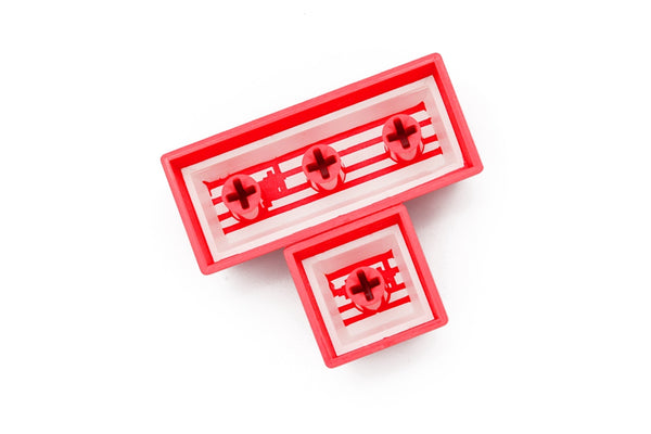 Domikey SA abs doubleshot keycap pixel heart red oem cherry profile