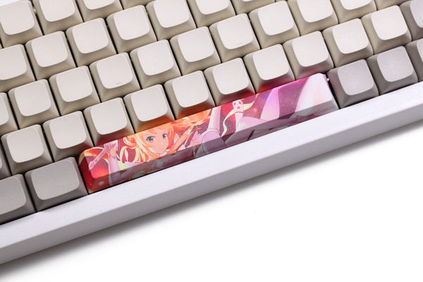 Allover dye subbed Keycap Novelty 6.25u spacebar pbt for keyboard Megumi Kato Rem Yuuki Asuna