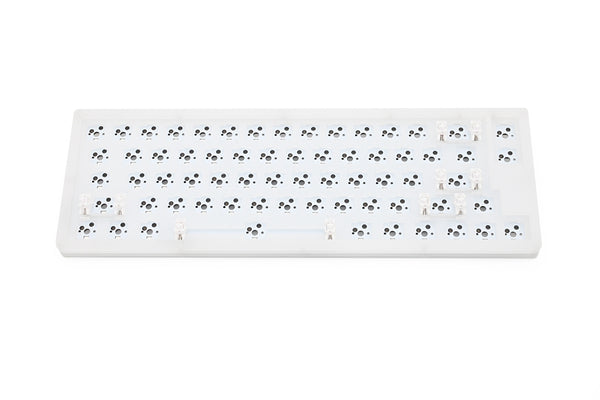 hot swappable YC66 Custom Mechanical Keyboard rgb smd switch type c acrylic case