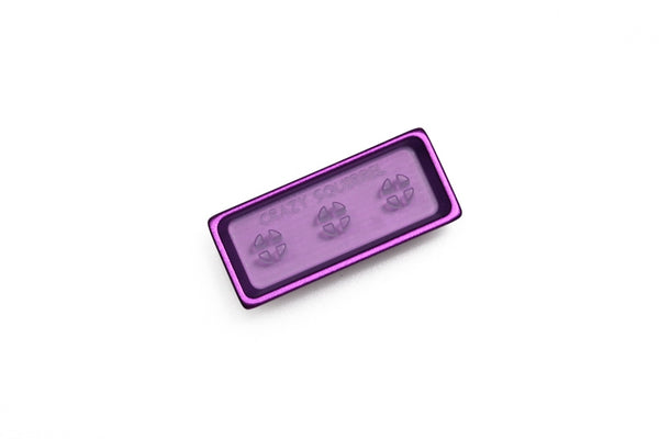 Heart Enter Artisan Keycap CNC anodized aluminum Compatible Cherry MX switches Cherry Profile Purple Dispensing Tech