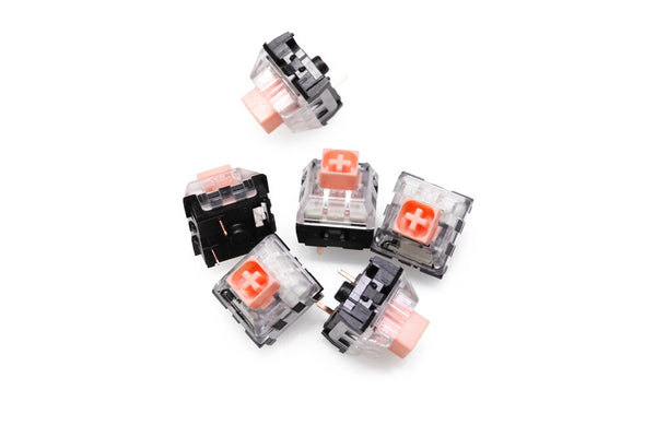 Novelkey Kailh Hako Royal True Switch RGB SMD pink Tactile 50g Switches Dustproof Switch For Mechanical keyboard IP56 mx stem