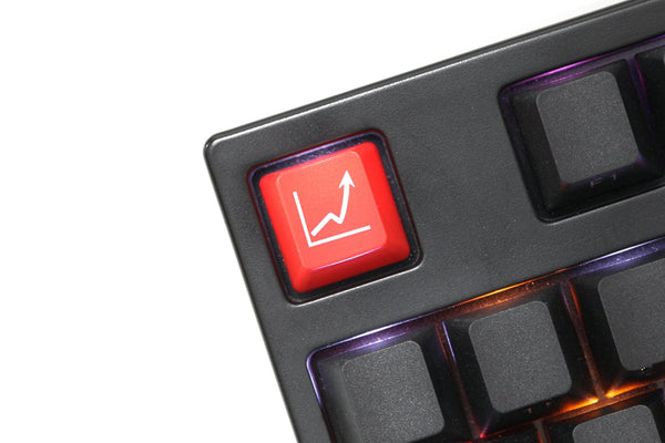 Novelty Shine Through Keycap ABS Etched Stock security black red esc backspace