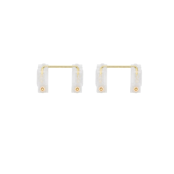 GKs Transparent Gold Plated PCB screw in Stabilizer Custom Mechanical Keyboard