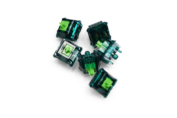 Candy Green Jade Switch RGB SMD Linear 55g 62g Switches For Mechanical keyboard mx stem 5pin Gold Plated Long Spring