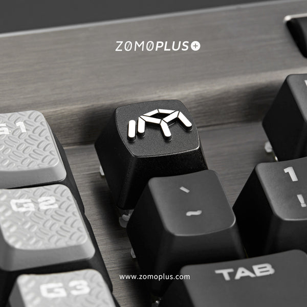 zomo logo Artisan Keycap CNC anodized aluminum backspace esc black